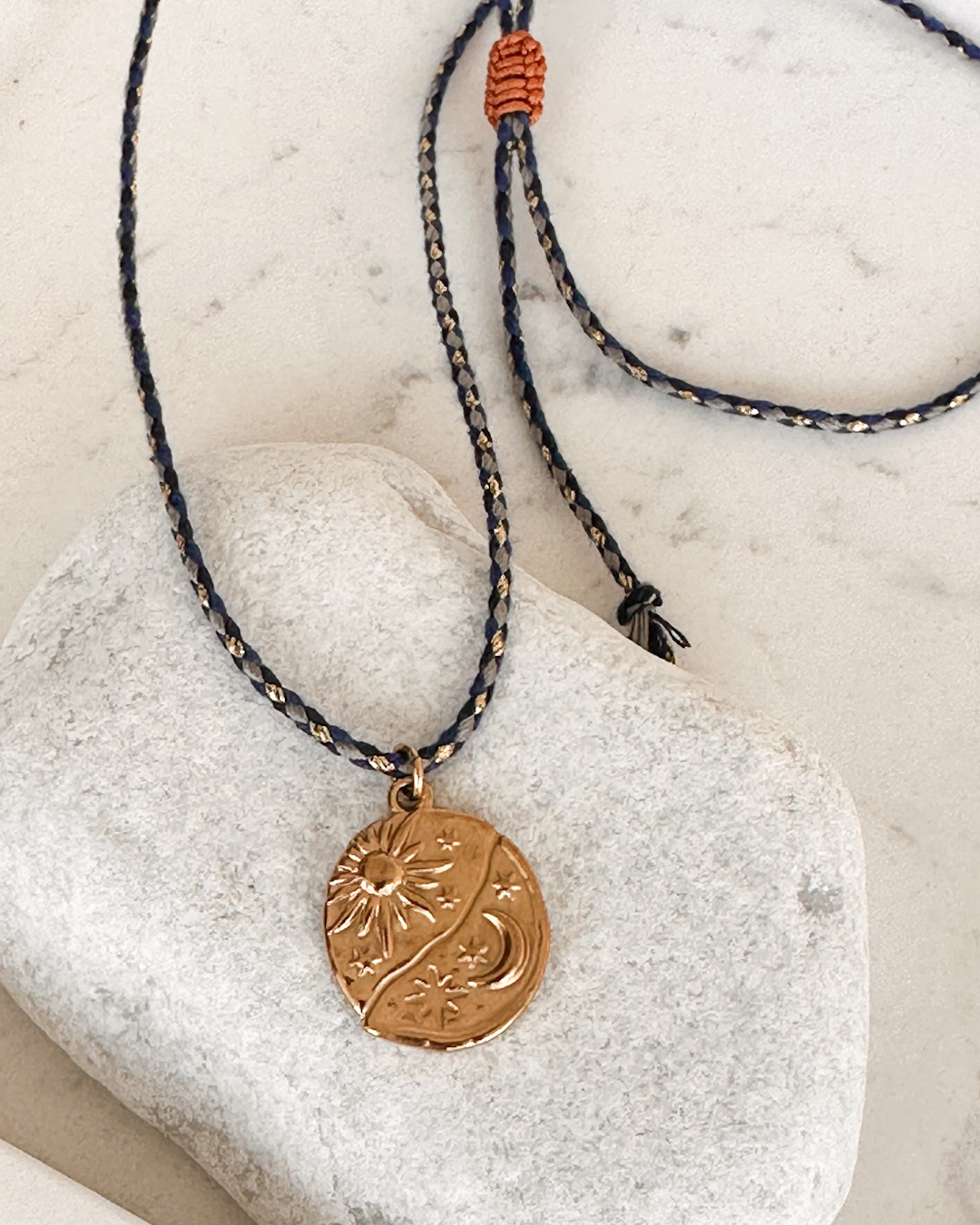 Day Night Boho Cord Necklace